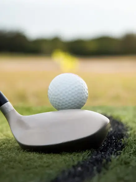 Golfschläger mit Ball