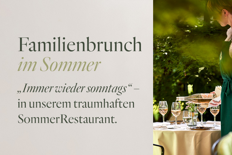 Familienbrunch im Sommer