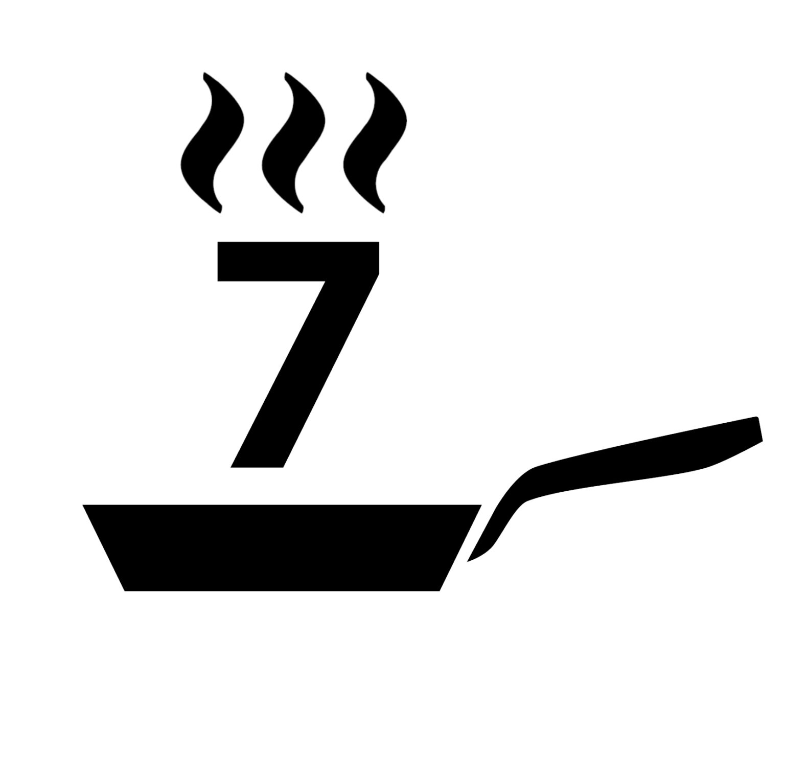 7 Pfannen Kreis Logo